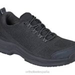 zapatos de trabajo cobalto hombres Orthofeet 00DT162 negro zapatillas
