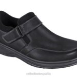zodíaco hombres Orthofeet 00DT174 negro zapatos casuales